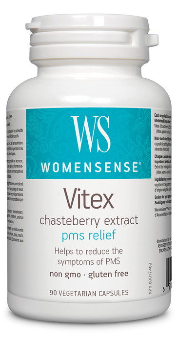 WomenSense Vitex Chasteberry Extract PMS Relief 90 Vegetarian Capsules