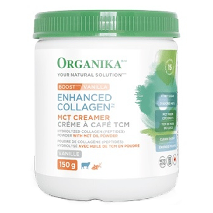 Organika Enhanced Collagen Creamer Boost Vanilla 150g