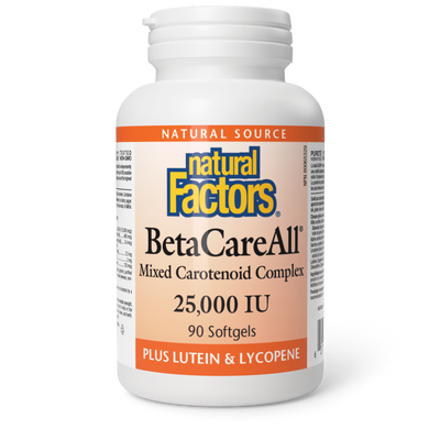 Natural Factors BetaCareAll 25,000 IU 90 Softgels