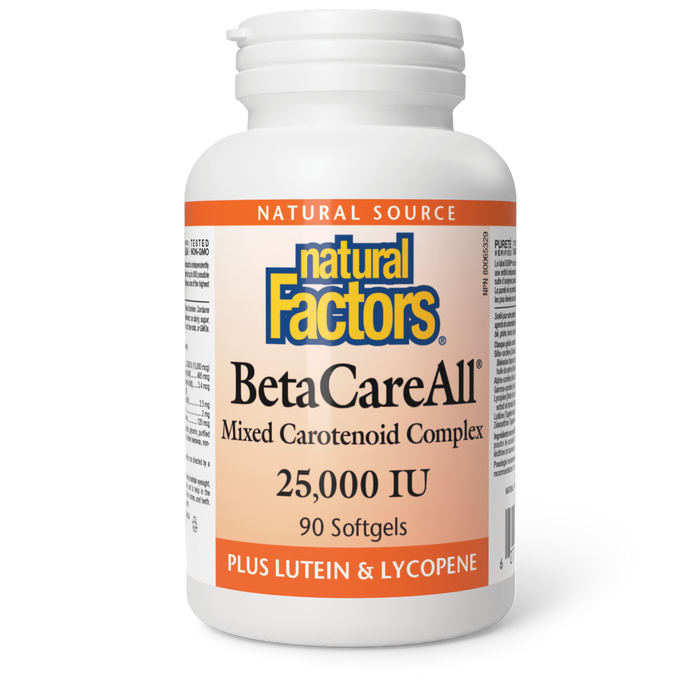 Natural Factors BetaCareAll 25,000 IU 90 Softgels