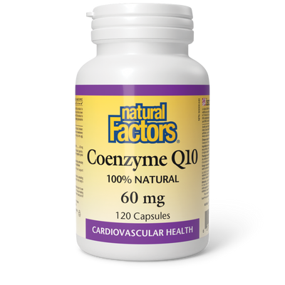 Natural Factors Coenzyme Q10 100% Natural 60 mg 120 Capsules