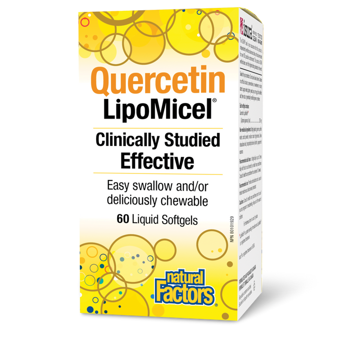 Natural Factors Quercetin LipoMicel® 250 mg 60 Softgels