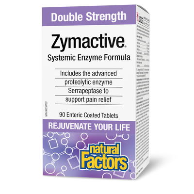 Natural Factors Zymactive® Double Strength  90 Enteric Coated Tablets