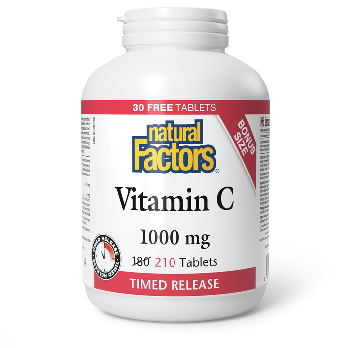 Natural Factors Vitamin C Time Release 1000 mg 210 Tablets