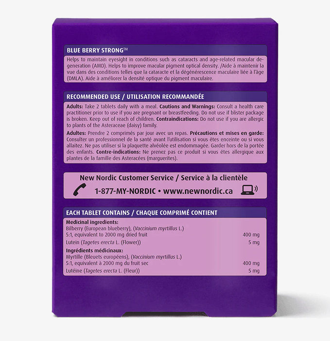 New Nordic Blue Berry Strong 60 Tablets