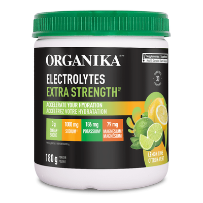 Organika Electrolytes Extra Strength Lemon Lime 180g