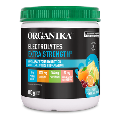 Organika Electrolytes Extra Strength Fruit Punch 180g