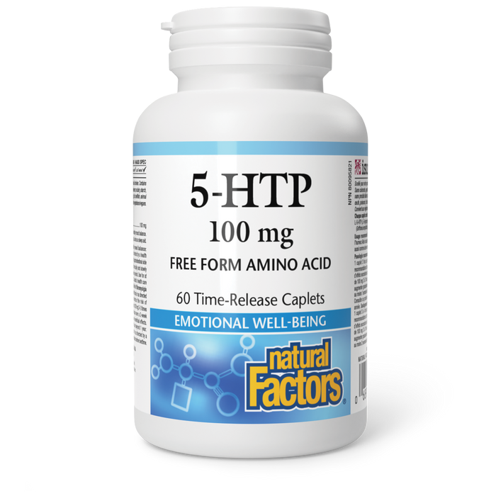 Natural Factors 5-HTP 100 mg 60 Time-Release Caplets