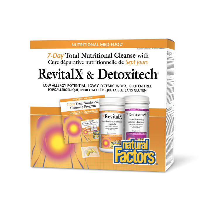 Natural Factors 7-Day Total Nutritional Cleanse with RevitalX® & Detoxitech®  1 Kit