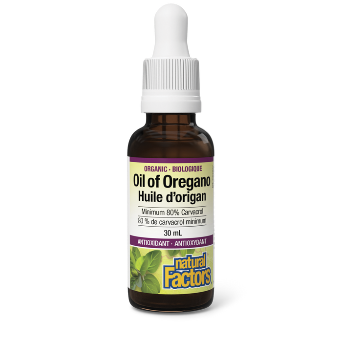 Natural Factors Organic Oil of Oregano  30 mL Liquid