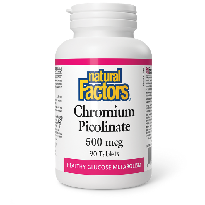 Natural Factors Chromium Picolinate 500 mcg 90 Tablets