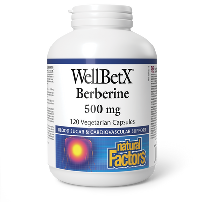 Natural Factors Berberine 500 mg 120 Vegetarian Capsules