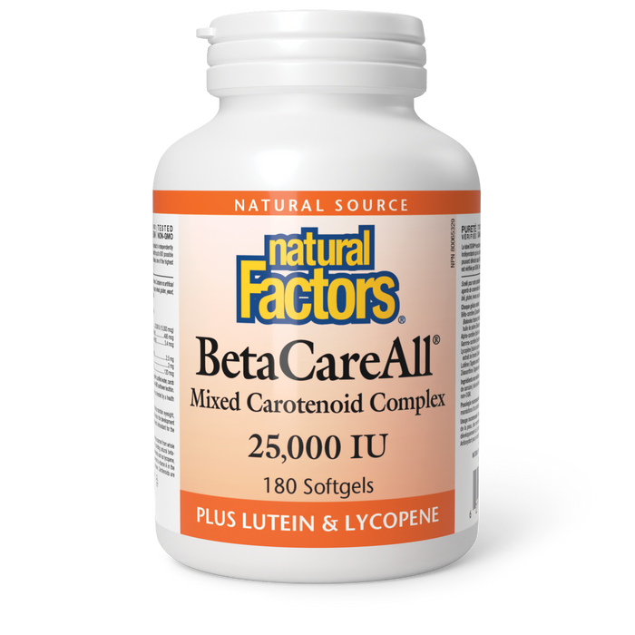 Natural Factors BetaCareAll 25,000 IU 180 Softgels