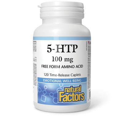Natural Factors 5-HTP 100 mg 120 Time-Release Caplets