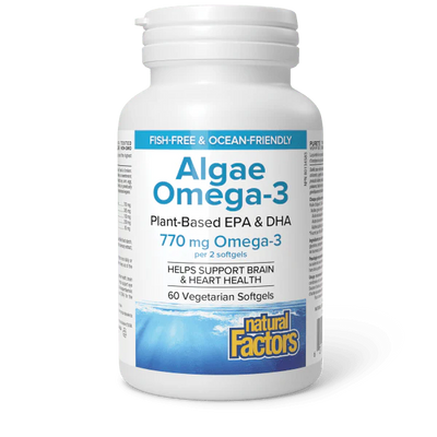 Natural Factors Algae Omega-3 60 Softgels