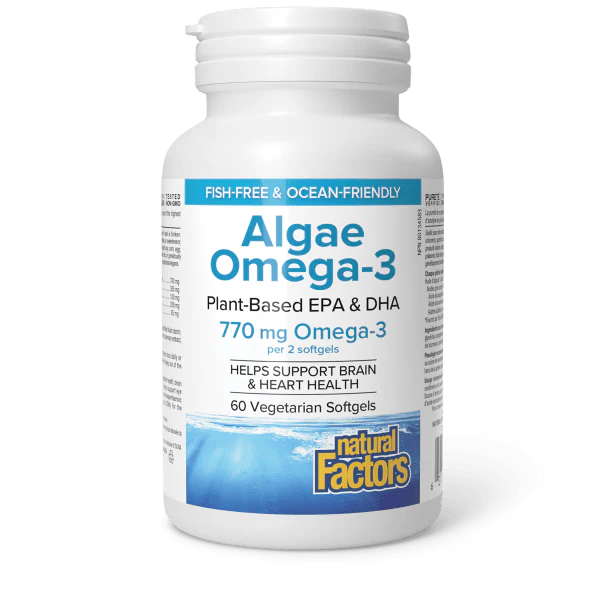 Natural Factors Algae Omega-3 60 Softgels