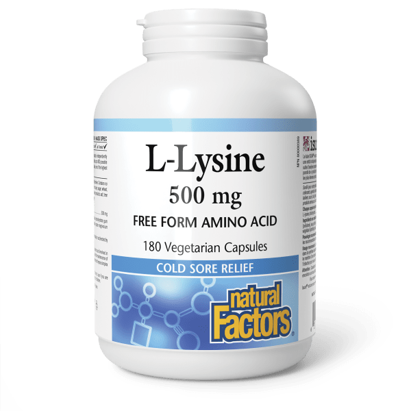 Natural Factors L-Lysine 1000mg 180 Tablets