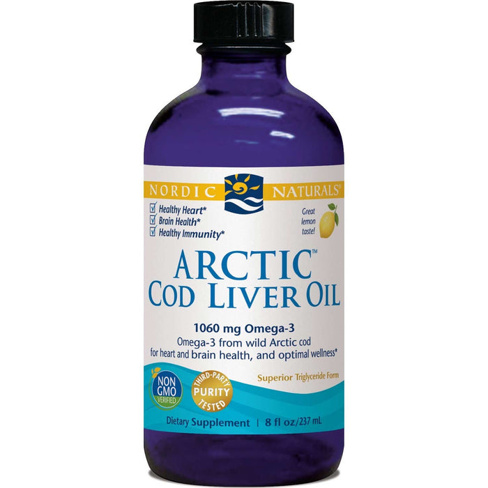 Nordic Naturals Cod Liver Oil Lemon 237mL