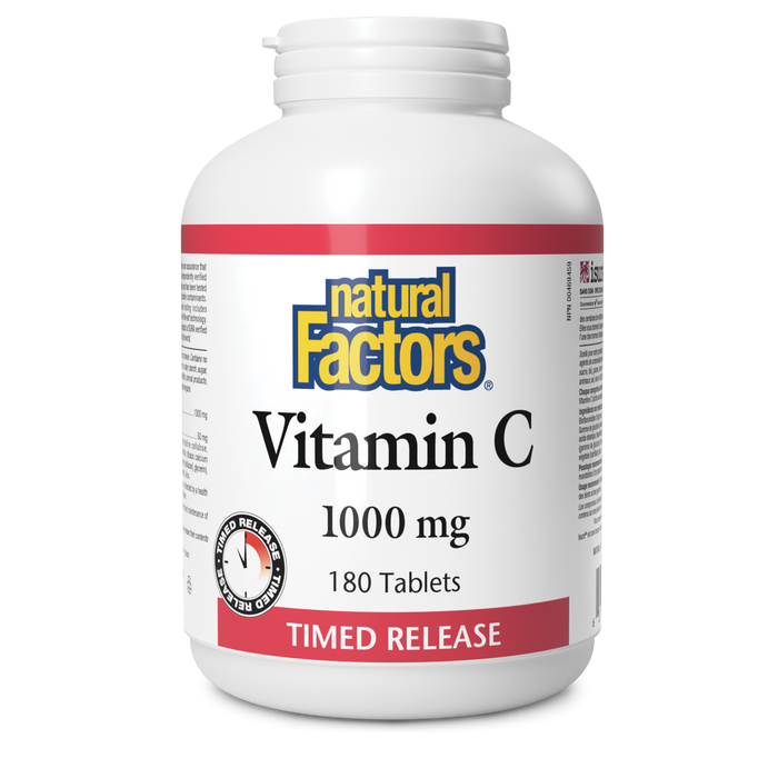 Natural Factors Vitamin C Time Release 1000 mg 180 Tablets