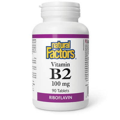 Natural Factors Vitamin B2 100 mg 90 Tablets