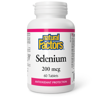 Natural Factors Selenium 200 mcg 60 Tablets