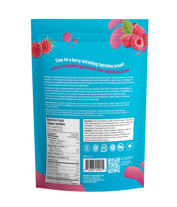Organika Electrolytes Wild Raspberry 20x3.5g
