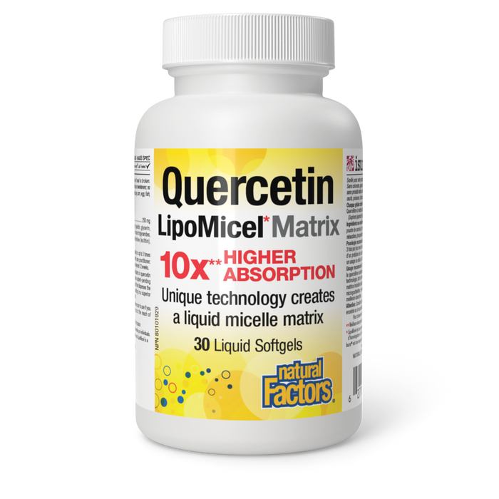 Natural Factors Quercetin LipoMicel® 250 mg 30 Softgels