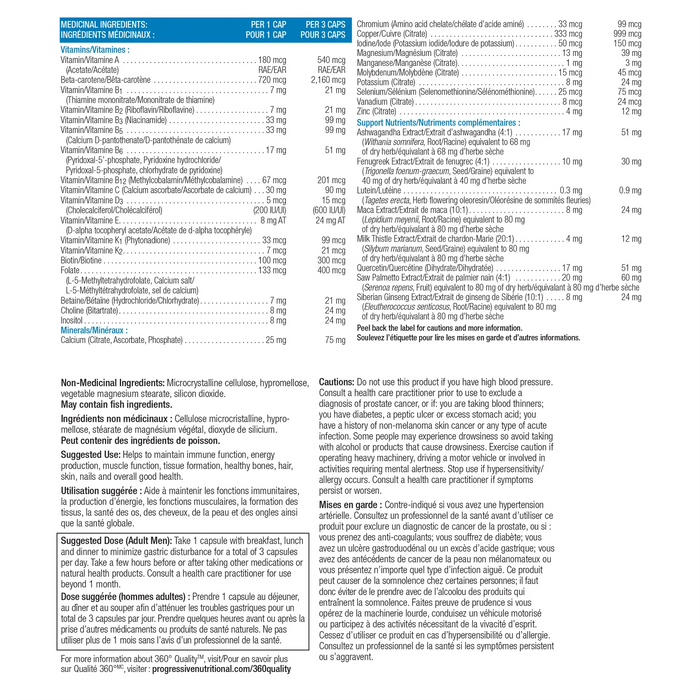 Progressive Multi Active Men 60 Veggie Caps