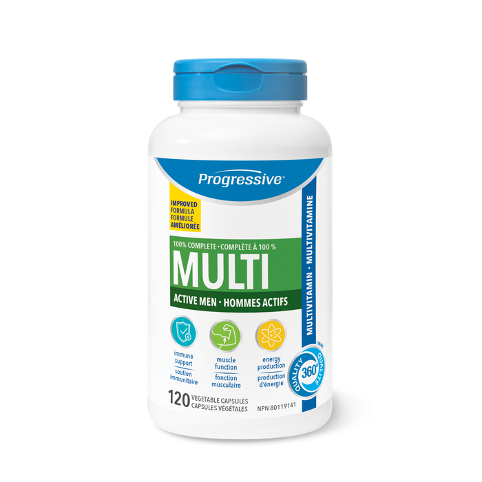 Progressive Multi Active Men 120 Veggie Caps