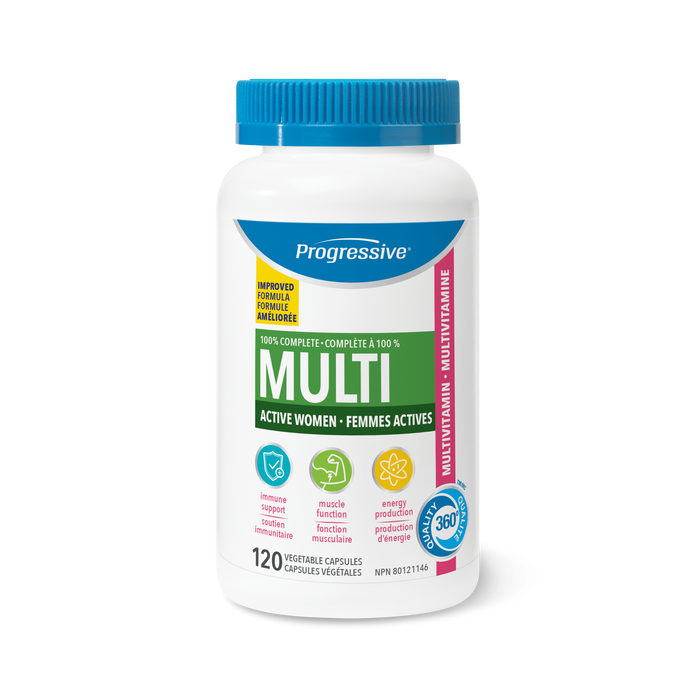 Progressive Multi Active Women 120 Veggie Caps