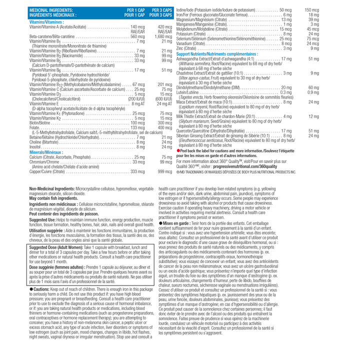 Progressive Multi Active Women 60 Veggie Caps