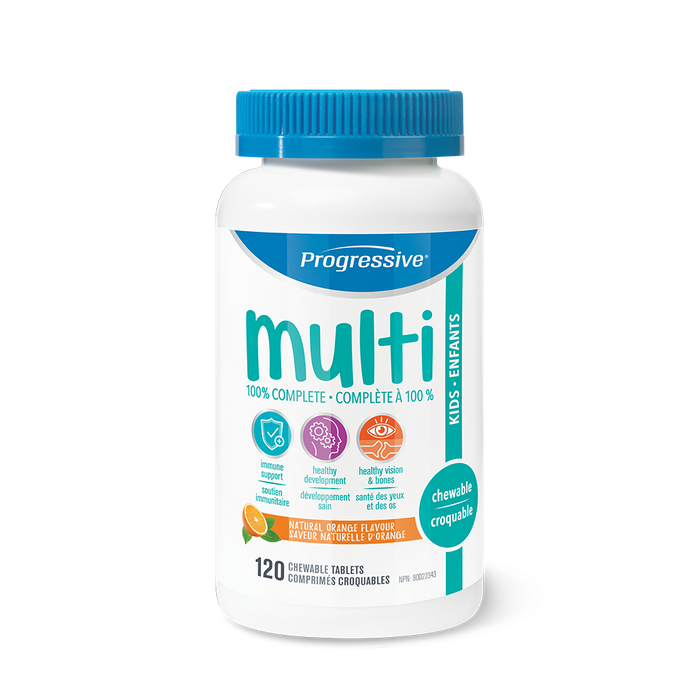 Progressive Multi For Kids Natural Orange 60 Chewable Tablets