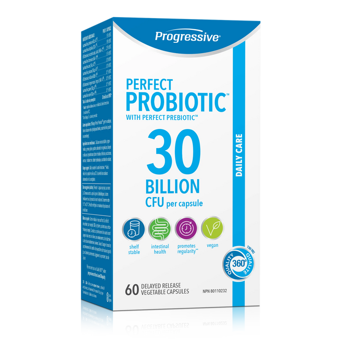 Progressive Perfect Probiotic 30 Billion 60 Veggie Caps