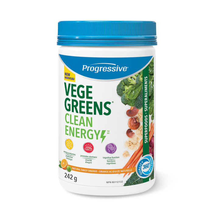 Progressive Vege Greens Clean Energy Tangy Orange 242g