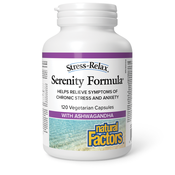 Natural Factors Serenity Formula® with Ashwagandha  125 mg Sensoril™ ashwagandha extract 120 Vegetarian Capsules