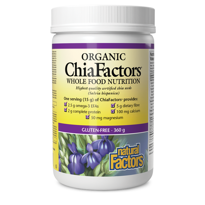 Natural Factors Organic ChiaFactors  360 g Seed