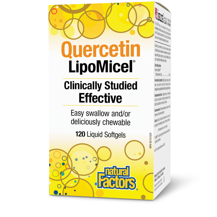 Natural Factors Quercetin LipoMicel® 250 mg 120 Softgels