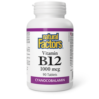 Natural Factors Vitamin B12 1000 mcg 90 Tablets