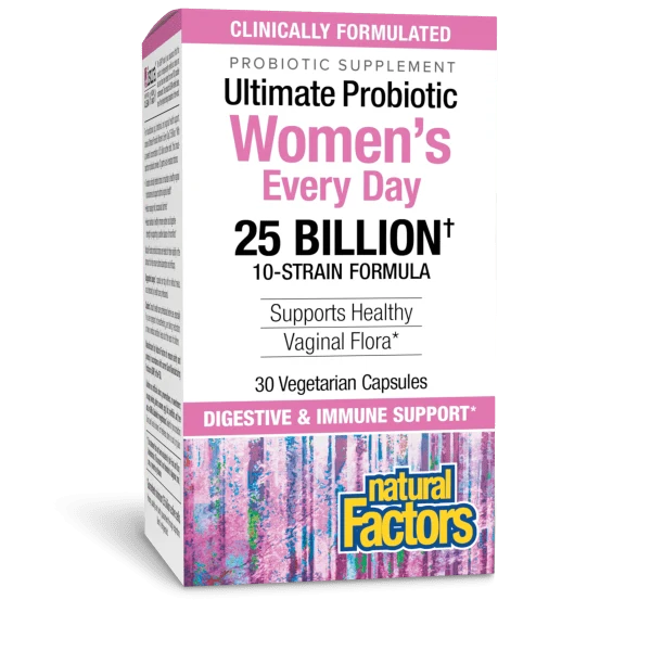 Natural Factors Ultimate Probiotic Women's Every Day 25 Billion 30 Capsules