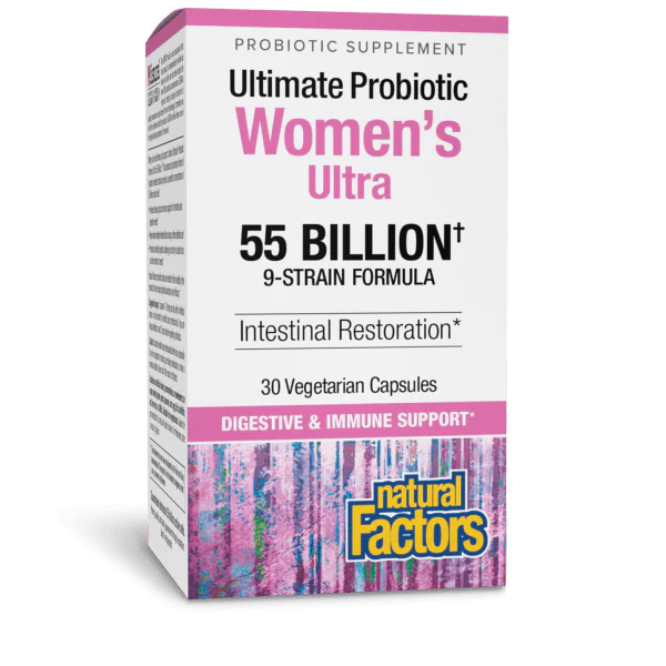 Natural Factors Ultimate Probiotic Women's Ultra 55 Billion 30 Capsules