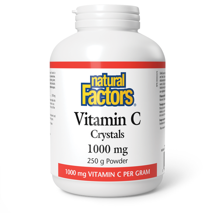 Natural Factors Vitamin C Crystals 1000 mg 250 g Powder