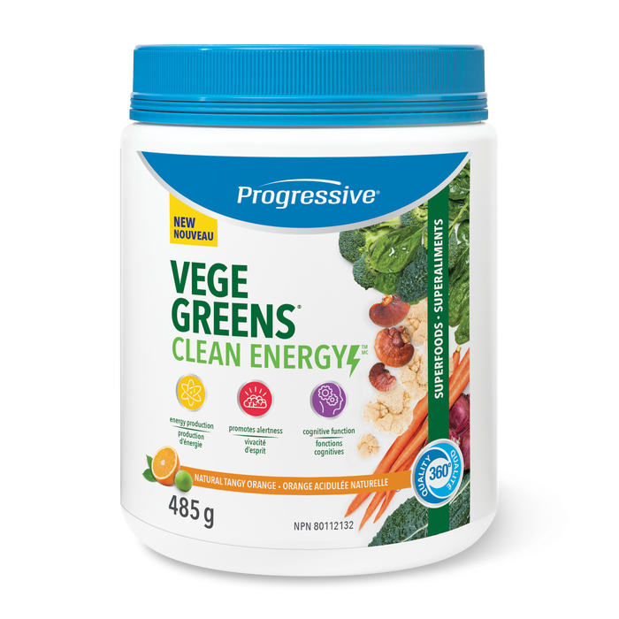 Progressive Vege Greens Clean Energy Tangy Orange 485g