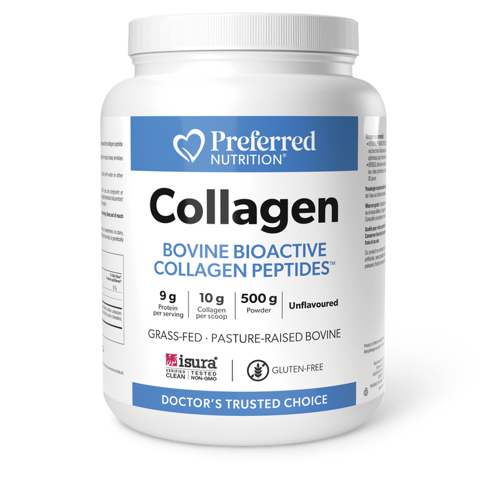 Preferred Nutrition Collagen Bovine Bioactive Collagen Peptides 10 g 500 g Powder Unflavoured