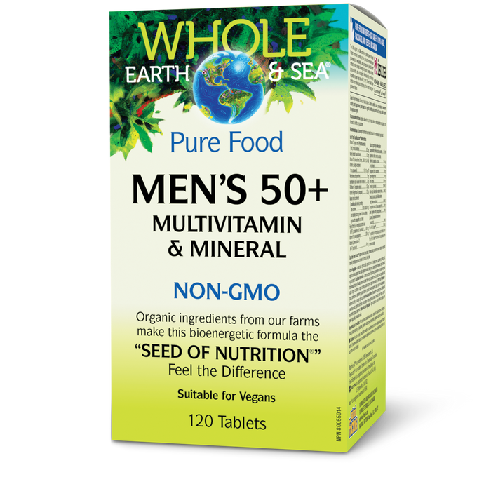 Whole Earth & Sea® Men's 50+ Multivitamin & Mineral  120 Tablets