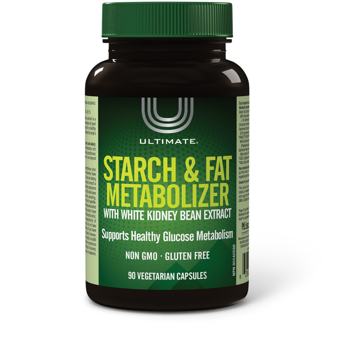 Ultimate Ultimate Starch & Fat Metabolizer with white kidney bean extract 90 Vegetarian Capsules