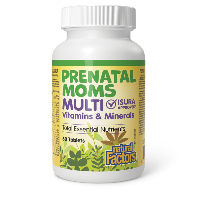 Natural Factors Prenatal Moms Multi Vitamins & Minerals  60 Tablets