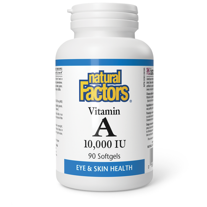 Natural Factors Vitamin A 10,000 IU 90 Softgels