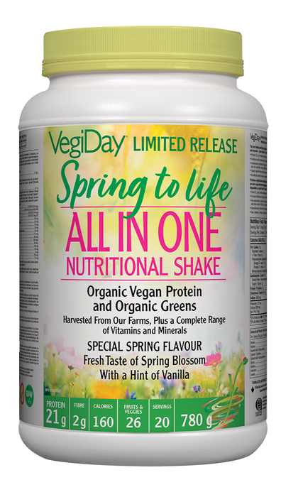 VegiDay VegiDay Vegan Organic All in One Nutritional Shake 780 g Powder Spring to Life