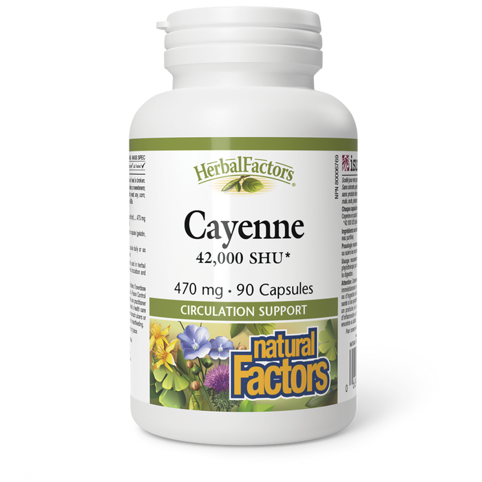 Natural Factors Cayenne 470 mg 90 Capsules