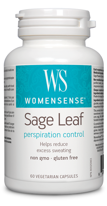 WomenSense Sage Leaf Perspiration Control 350 mg 60 Vegetarian Capsules